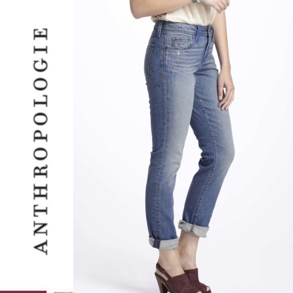ANTHROPOLOGIE Holding Horses Paint Splatter Jeans - Picture 2 of 8